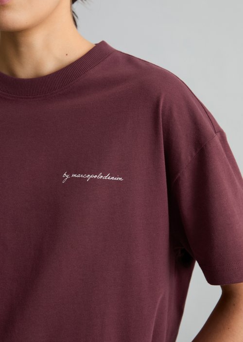 Relaxed T-shirt — Merlot Red