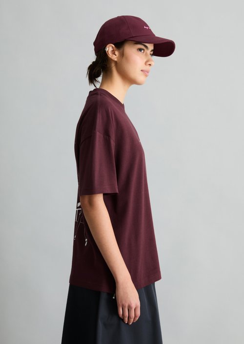 Relaxed T-shirt — Merlot Red