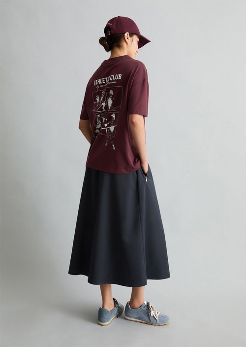 Relaxed T-shirt — Merlot Red