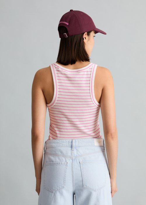 Striped tank top slim — Offwhite