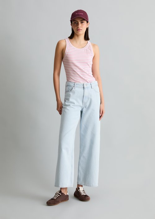 Striped tank top slim — Offwhite