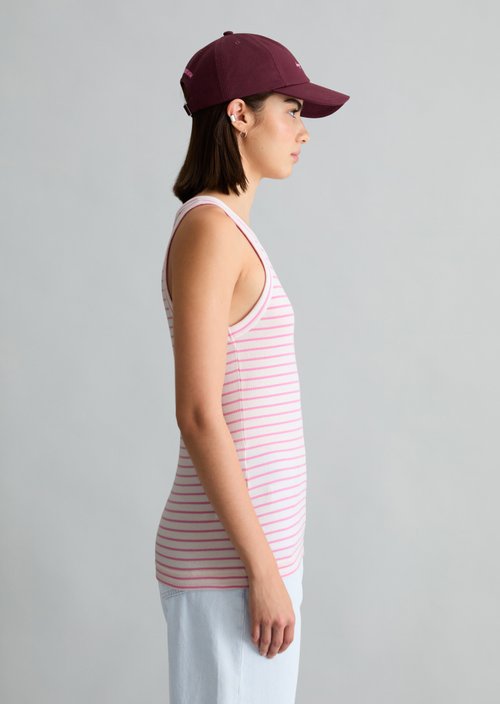Striped tank top slim — Offwhite