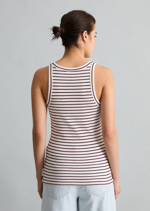 Striped tank top slim — Offwhite