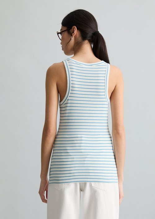 Striped tank top slim — Offwhite