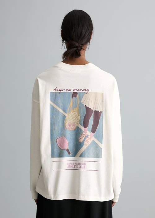Relaxed longsleeve — Silky White