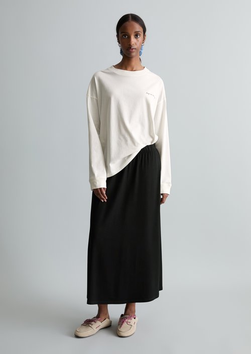 Relaxed longsleeve — Silky White