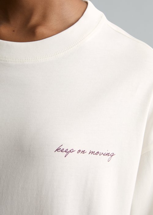 Relaxed longsleeve — Silky White