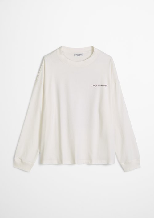 Relaxed longsleeve — Silky White