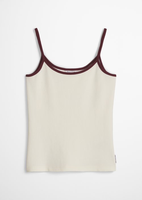 Top with structure slim — Offwhite