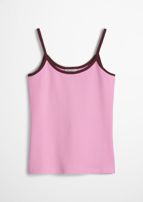 Top with structure slim — Medium Pink