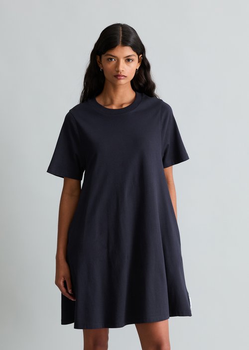DfC Flared jersey dress — Blue Depths