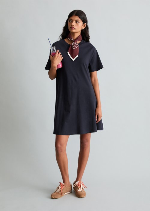 DfC Flared jersey dress — Blue Depths