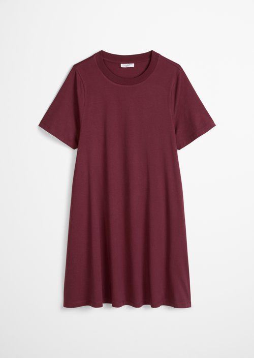 DfC Flared jersey dress — Merlot Red