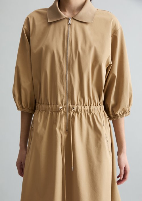 Relaxed short dress — Smoky Pine