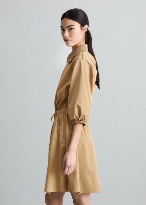 Relaxed short dress — Smoky Pine