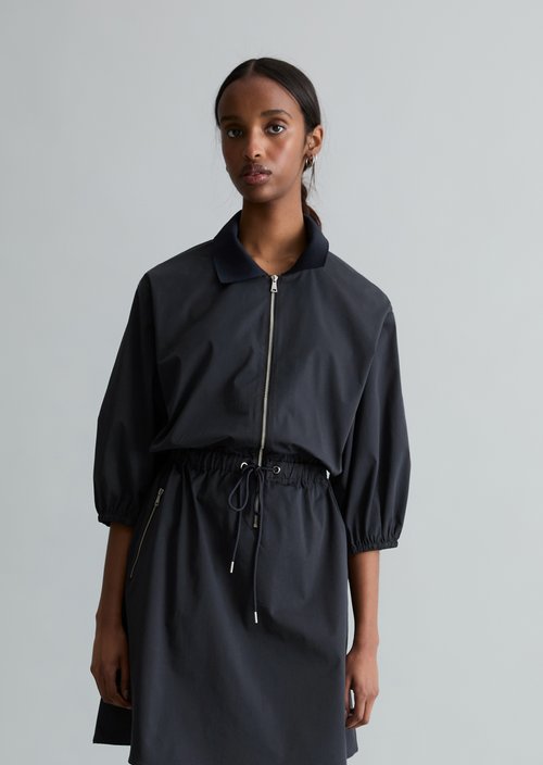 Relaxed short dress — Blue Depths