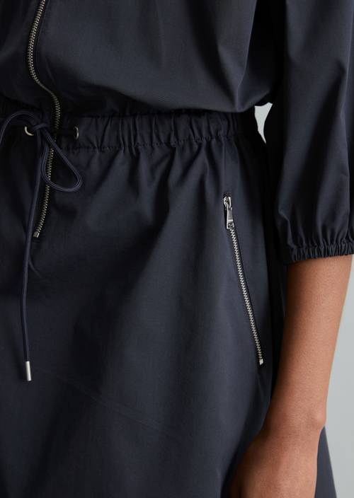 Relaxed short dress Blue Depths in detail view
