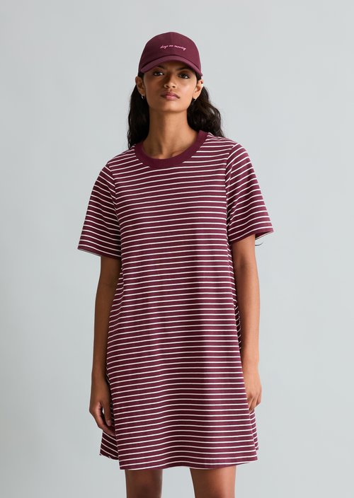 DfC Flared jersey dress — Dark Red
