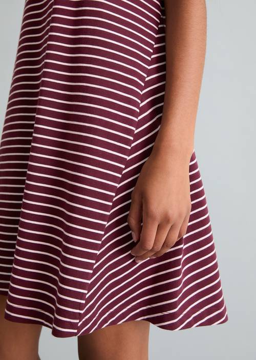 DfC Abito svasato in jersey Dark Red in vista dettagliata