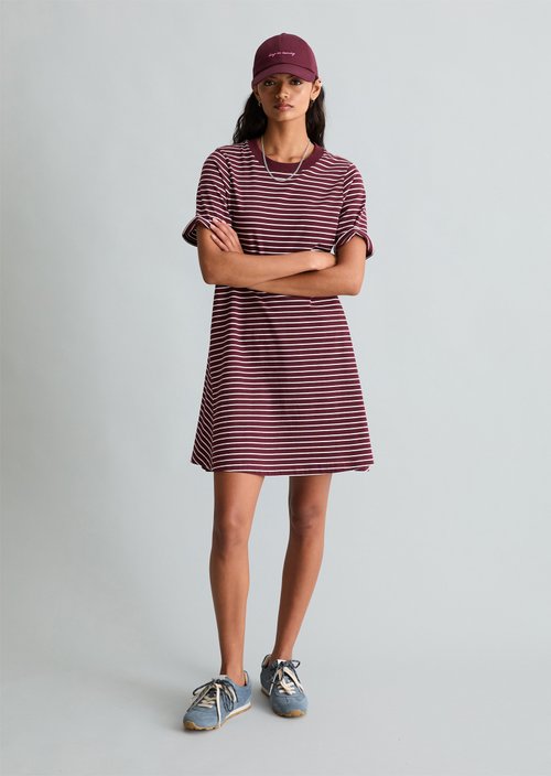 DfC Flared jersey dress — Dark Red