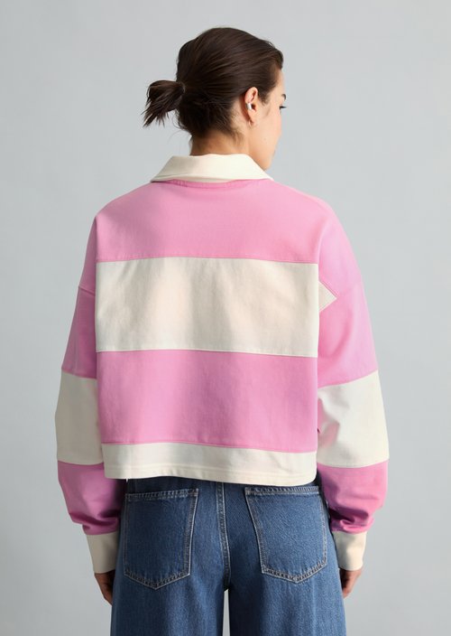Relaxed rugby sweatshirt — Light Pink