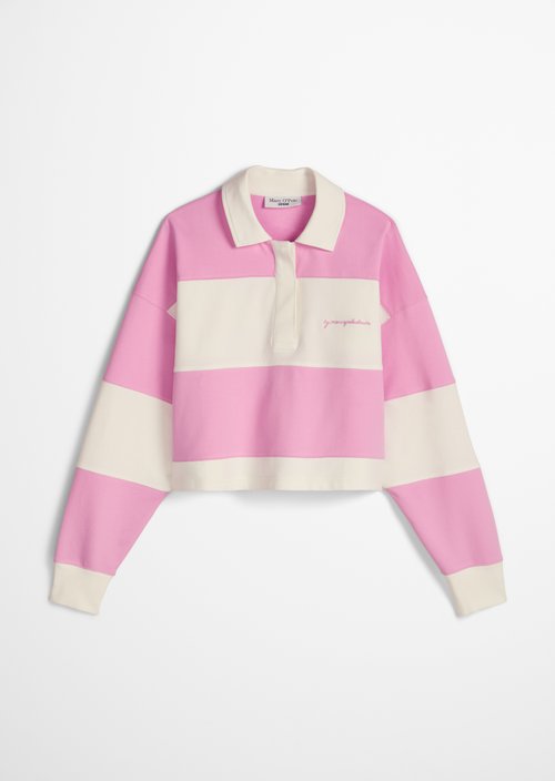 Relaxed rugby sweatshirt — Light Pink