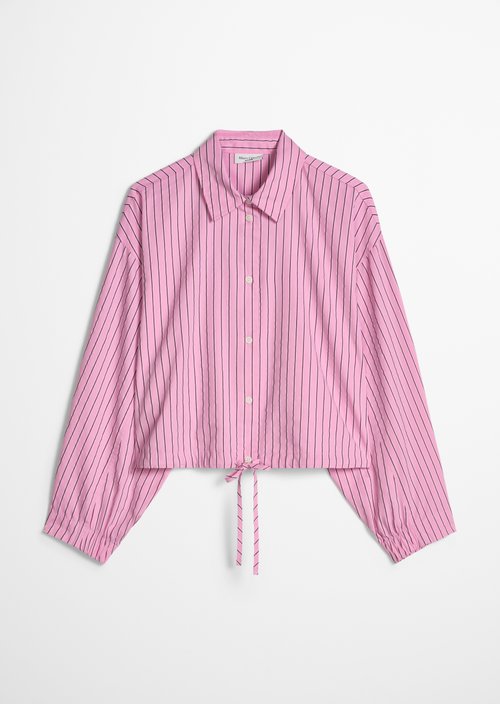 Oversized striped blouse — Light Pink