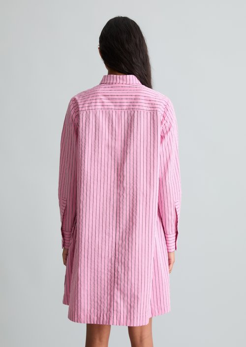 Flared striped dress — Light Pink