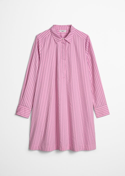 Flared striped dress — Light Pink