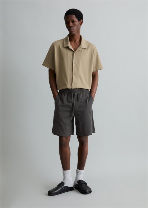 DfC oversized jersey shirt — Soft Brown