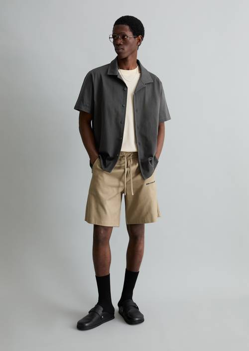 DfC Jerseyshorts Soft Brown in Frontalansicht