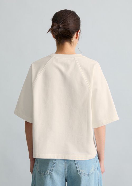DfC short-sleeved sweatshirt relaxed — Silky White