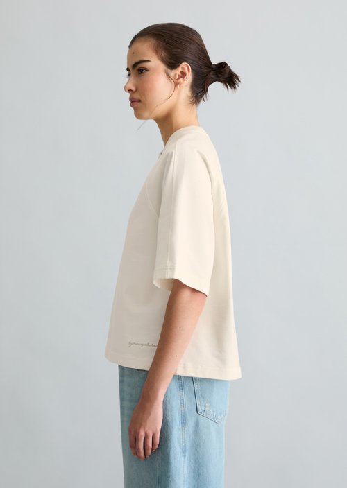 DfC short-sleeved sweatshirt relaxed — Silky White