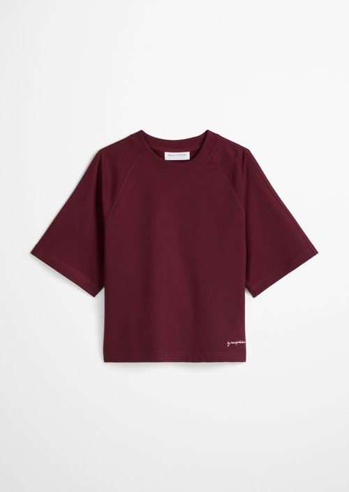 DfC short-sleeved sweatshirt relaxed — Merlot Red