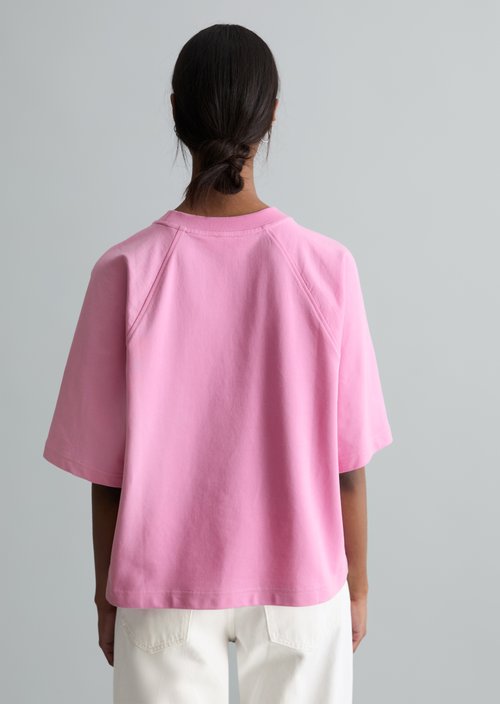 DfC short-sleeved sweatshirt relaxed — Pale Bubblegum