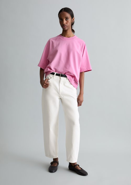 DfC short-sleeved sweatshirt relaxed — Pale Bubblegum