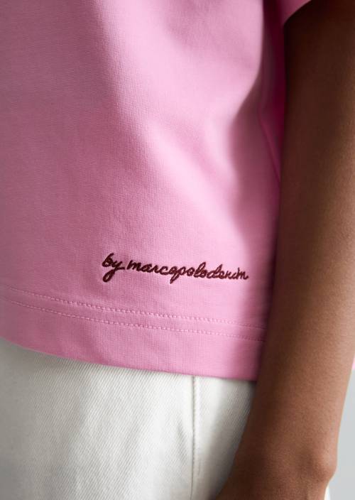 DfC Kurzarm-Sweatshirt relaxed Pale Bubblegum in Detailansicht