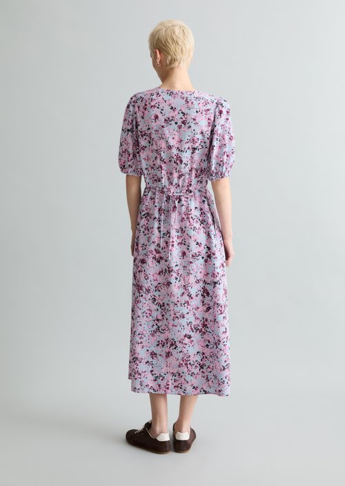 Relaxed print dress — Light Blue