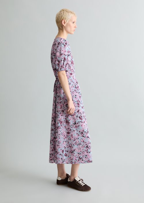 Relaxed print dress — Light Blue