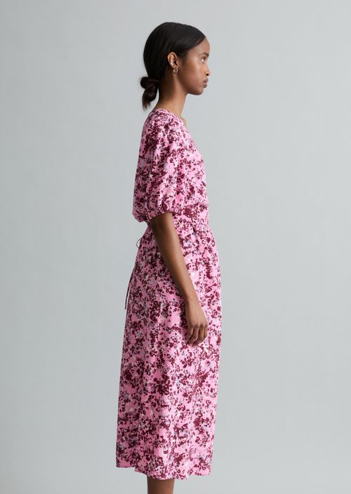 Relaxed print dress — Medium Pink