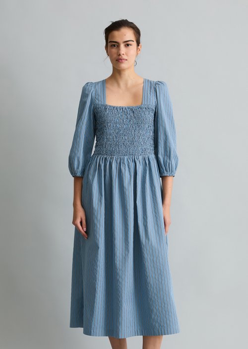 Striped dress — Light Blue