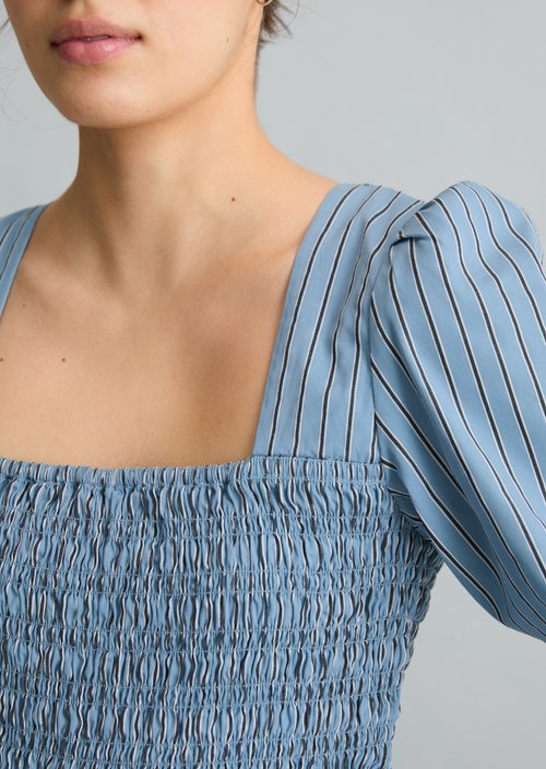 Striped dress — Light Blue
