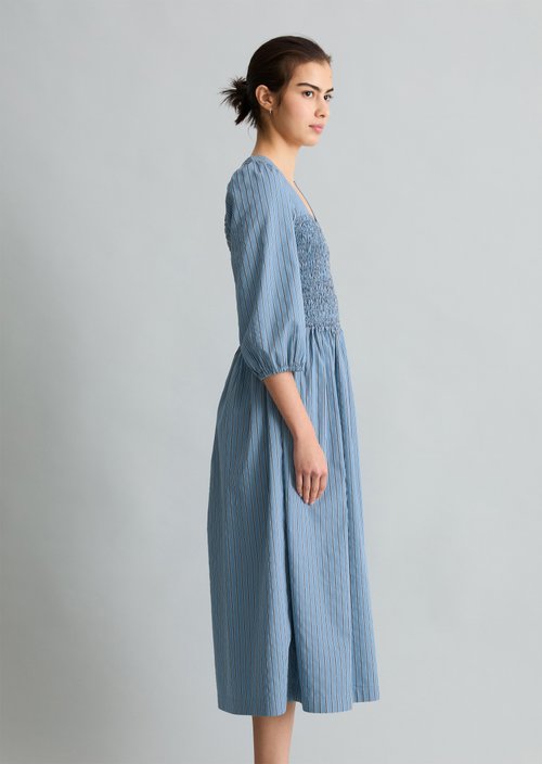 Striped dress — Light Blue