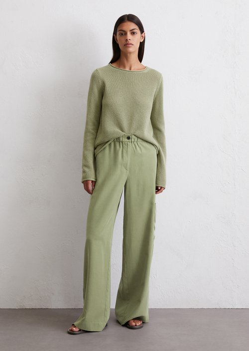 Pants wide — Olive