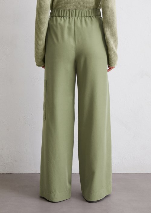 Pants wide — Olive