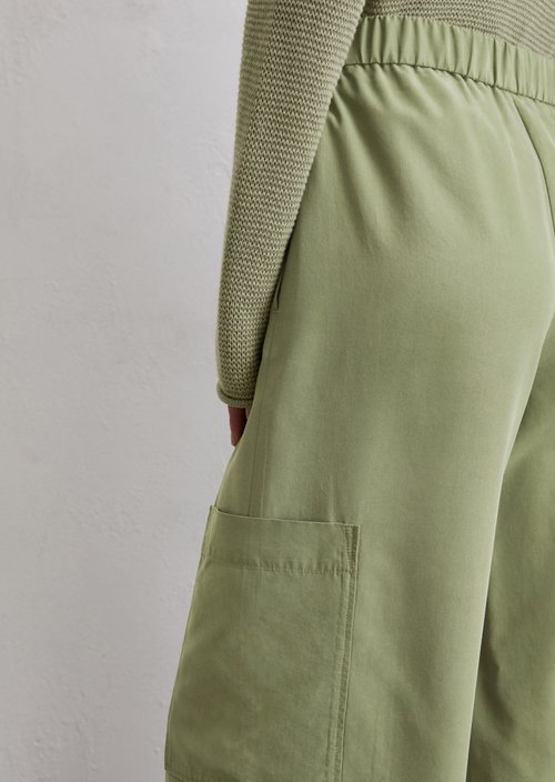 Pants wide — Olive