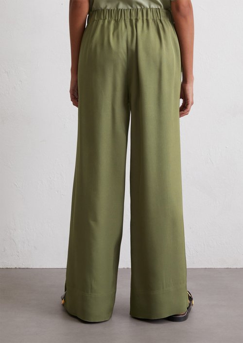 Pants wide — Olive