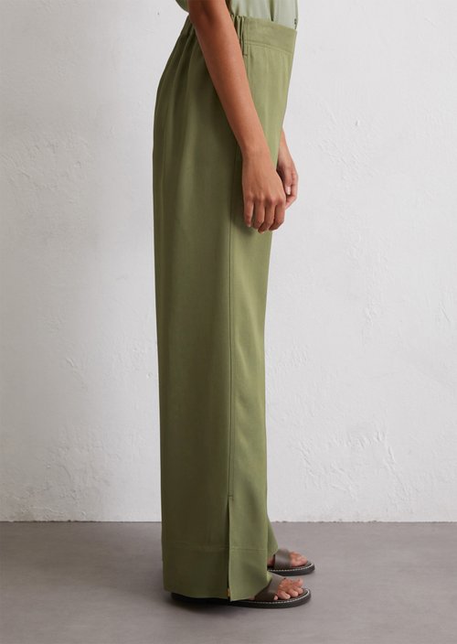 Pants wide — Olive