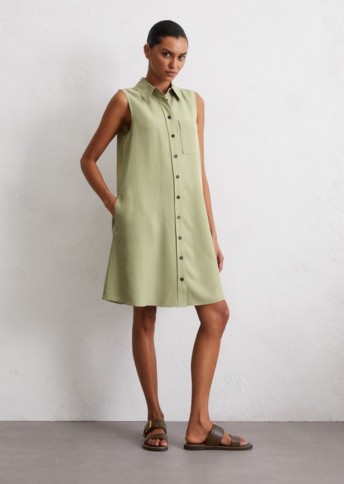 Sleeveless dress regular — Smooth Sage
