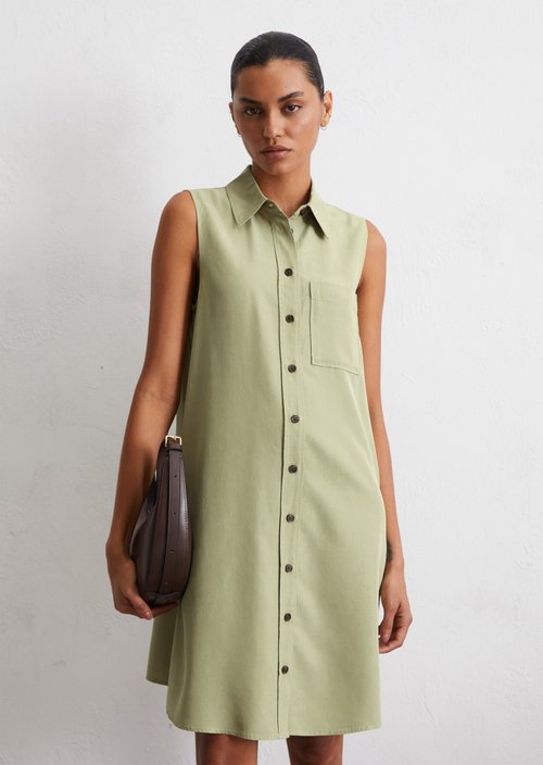 Sleeveless dress regular — Smooth Sage